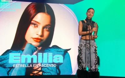 “ESTRELLA EN ASCENSO”: Emilia es reconocida en Billboard Mujeres Latinas en la Música